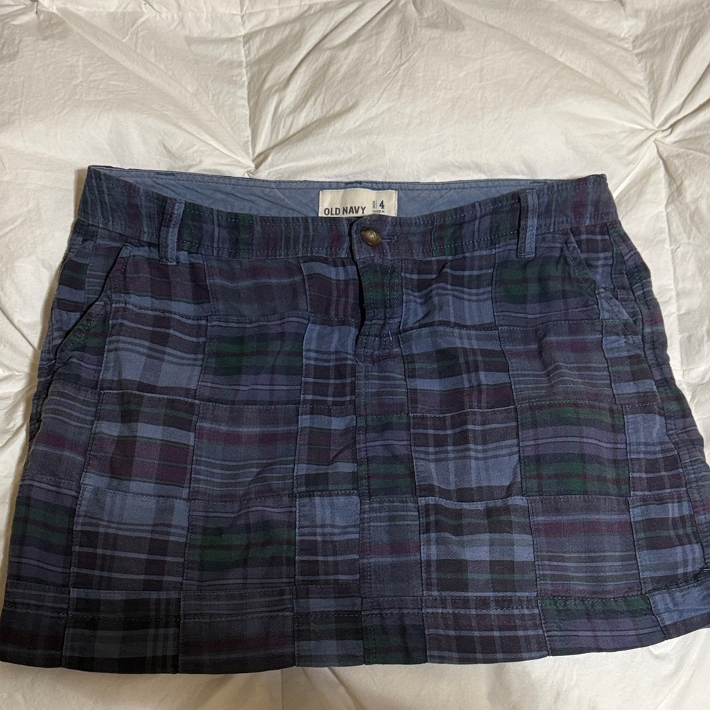 Old Navy Multicolor Plaid Skirt
